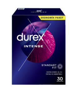 کاندوم دورکس خاردار با ژل تحریک کننده بانوان بسته 30 عددی Intense