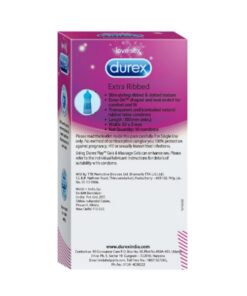 نمای جایگزین از کاندوم نازک دانه دار و شیاردار دورکس مدل EXTRA Ribbed بسته 10 عددی