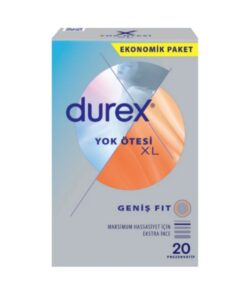 کاندوم دورکس مدل بسیار نازک سایز بزرگ XL بسته 20 عددی Yok Otesi