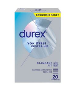 کاندوم دورکس بسیار نازک با روان کننده نرمال بسته 20 عددی Yok Otesi EKSTRA HIS