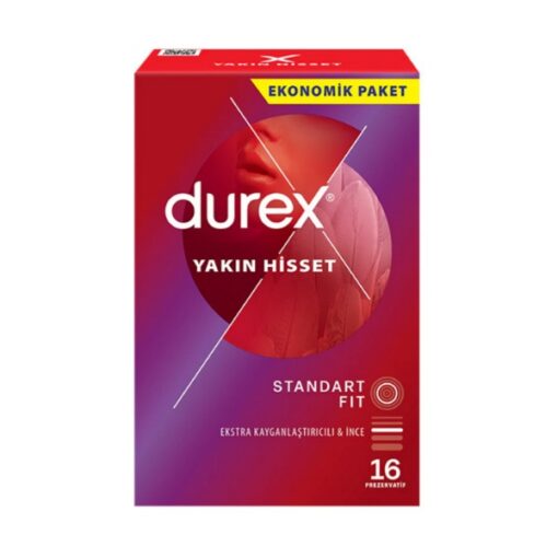 کاندوم دورکس نازک بسته 16 عددی Yakin hisset Standard Fit