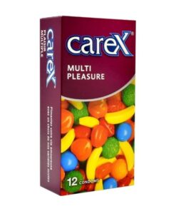 کاندوم CareX مدل Multi Pleasure بسته 12 عددی
