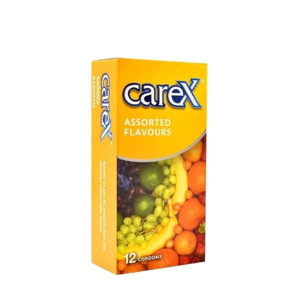 کاندوم CareX مدل Assorted Flavours بسته 12 عددی